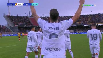 Σκόραρε ξανά ο Ζιρού και προβάδισμα για τη Μίλαν κόντρα στη Λέτσε