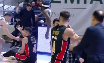 Έξαλλος ο Μπαρτζώκας με τον Λούντζη: Μπήκε μέχρι το κέντρο του γηπέδου και τον άρπαξε από το μπράτσο – Την πλήρωσε ένα μπουκάλι στο παρκέ (vid)