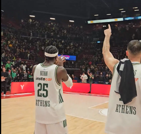 Το «ευχαριστώ» του Παναθηναϊκού στο κόσμο του στο Μιλάνο (vid)