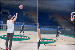 Ο Γιαννακόπουλος... επέστρεψε στο ΟΑΚΑ με σουτάκια και μονό (vid)