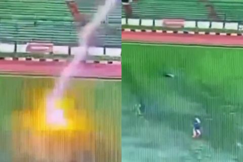 Σοκ στην Ινδονησία: Ποδοσφαιριστής βρέθηκε νεκρός μετά από χτύπημα κεραυνού κατά τη διάρκεια ενός αγώνα (vid)