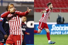 Φορτούνης και Ελ Αραμπί κοντράρονται με φόντο την πρώτη δεκάδα των σκόρερ του Ολυμπιακού