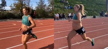 Γυναίκα δρομέας έτρεξε ένα μίλι κάτω από έξι λεπτά ενώ ήταν 9 μηνών έγκυος (vid)