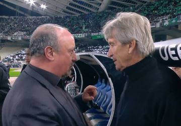 Το τετ α τετ Μπενίτεθ - Πελεγκρίνι πριν το ματς του Παναθηναϊκού με την Μπέτις