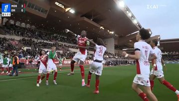 Τα highlights από την επιβλητική νίκη της Μονακό επί της Μαρσέιγ