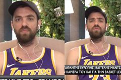 Με φανέλα Λέικερς ο Μάντζαρης σχολίασε το Ολυμπιακός - Παναθηναϊκός: «Άλλαξα κανάλι στο τελευταίο πεντάλεπτο - Δεν είχε ενδιαφέρον»
