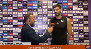 Ο Λευτέρης Μαντζούκας στο Sportal Euroleague Show: «Μεγάλη ικανοποίηση για έναν αθλητή να βλέπει τους κόπους του να ανταμείβονται»