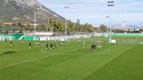 Πλάνα από την ανοικτή προπόνηση του Παναθηναϊκού, την Τετάρτη, στο Κορωπί