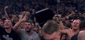 Πανδαιμόνιο στη Beogradska Arena μετά τη νίκη της Παρτιζάν  - Γυμνοί στις εξέδρες, σήκωσαν και καρέκλες (vid)