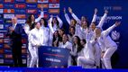 Η απονομή του εισιτηρίου για τους Ολυμπιακούς Αγώνες στην Εθνική πόλο γυναικών