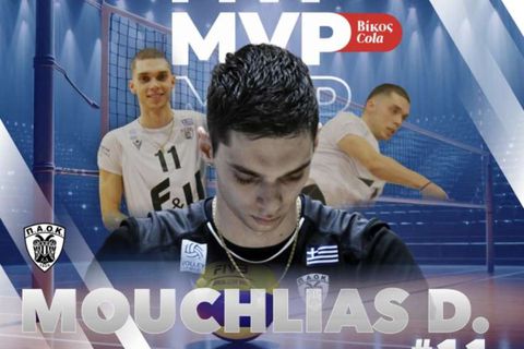 Ο Δημήτρης Μούχλιας MVP της 14ης αγωνιστικής της Volley League