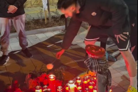 Στο σημείο της δολοφονίας του 20χρονου αθλητές του ΠΑΟΚ (vid)