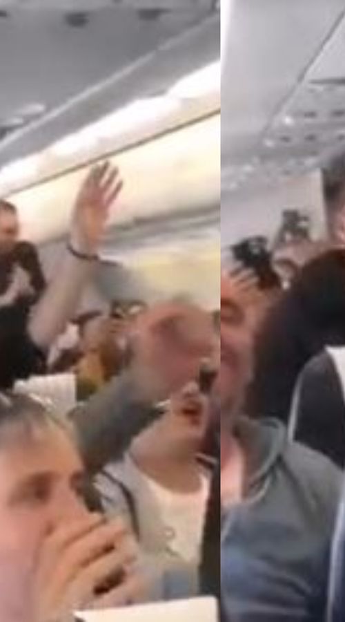 Οπαδοί της ΑΕΚ τραγουδούν στο αεροπλάνο και ζητούν το ευρωπαϊκό - Τα βίντεο του Sportal