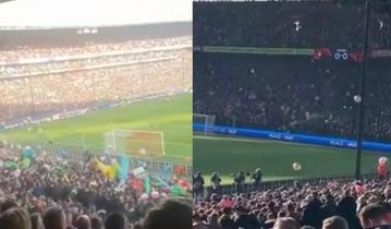 Οι οπαδοί της Φέγενορντ πέταξαν μπαλόνια ως... μπηχτή προς την UEFA (vid)