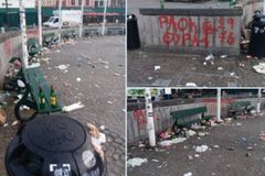 «Έτσι κατάντησαν οι οπαδοί του ΠΑΟΚ το ιστορικό κέντρο της Μπριζ» (pics)