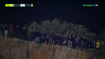 Πάνω στα βράχια παρακολούθησαν τη μεγάλη νίκη επί της Κηφισιάς οι οπαδοί του Παναιτωλικού