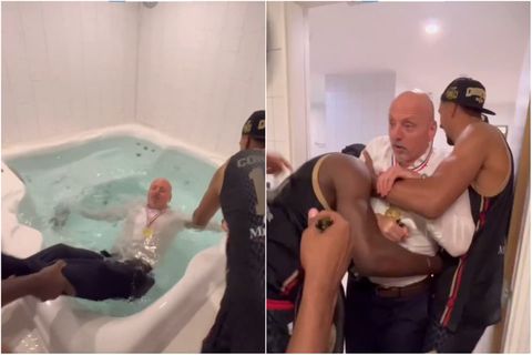 Απίθανο σκηνικό: Οι παίκτες της Μονακό... βάπτισαν τον κόουτς Ομπράντοβιτς στο τζακούζι των πρωταθλητών (vid)