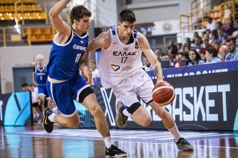 Εurobasket U20:  Θρίαμβος της Εθνικής Νέων επί της Τσεχίας με 107-66