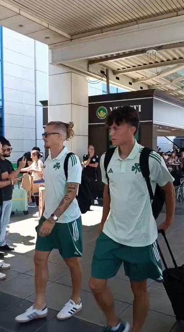 Η αποστολή του Παναθηναϊκού πριν την αναχώρηση για Κρακοβία