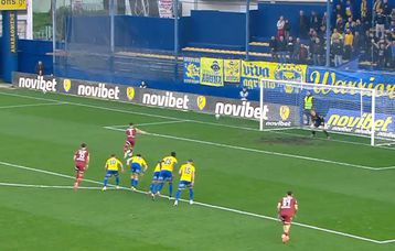 Με εύστοχη εκτέλεση πέναλτι του Μπαρτόλο η ισοφάριση για τον Αστέρα AKTOR κόντρα στον Παναιτωλικό