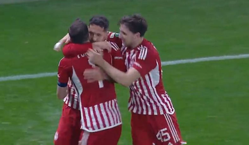 Γκολάρα από τον Γιόβετιτς και σκορ πρόκρισης στην παράταση για τον Ολυμπιακό!