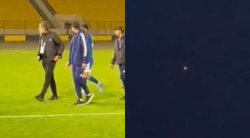 Σκηνές χάους στο Ιράκ: Πύραυλοι διέκοψαν ποδοσφαιρικό αγώνα (vid)