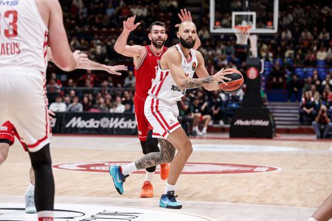 Η βαθμολογία της Euroleague μετά την ήττα του Ολυμπιακού από την Αρμάνι Μιλάνο