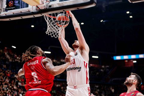 Ιστορική επίδοση για τον Μιλουτίνοβ: Στο Top-10 των ριμπάουντερ της EuroLeague