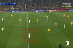 H στιγμή που ο Χακίμι κάνει νόημα στους συμπαίκτες του να σταματήσουν και ο Εμπαπέ... αρπάζεται (pics)