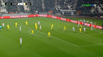 Λάθος στην άμυνα της Ελσίνκι, το εκμεταλλεύεται και δίνει προβάδισμα στον ΠΑΟΚ ο Κωνσταντέλιας