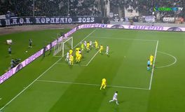 Δοκάρι στο 17' ο ΠΑΟΚ με  τον Μιχαηλίδη έπειτα από κόρνερ του Ντεσπόντοφ (vid)