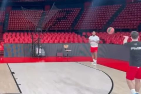 Δεν κρατιέται ο Μόντε Μόρις - Στο ΣΕΦ για προπόνηση (vid)