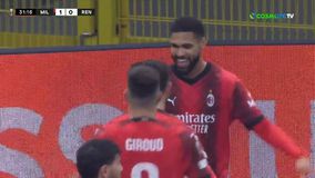 Με άψογη κεφαλιά ο Λόφτους - Τσικ έκανε το 1-0 για τη Μίλαν