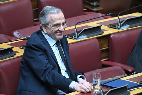 Στις εξέδρες για τη φιέστα της Καλαμάτας ο Αντώνης Σαμαράς