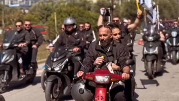 Με μηχανοκίνητη πορεία οι φίλοι της Καλαμάτας στο γήπεδο (vid)