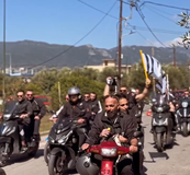 Με μηχανοκίνητη πορεία οι φίλοι της Καλαμάτας στο γήπεδο (vid)