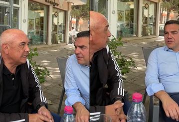 Η συνάντηση Ρότσα - Τσίπρα: Η αγάπη για τον Παναθηναϊκό και η ατάκα για το πρωτάθλημα (vid)