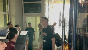 Η άφιξη του Ολυμπιακού στο ΟΑΚΑ (vid)