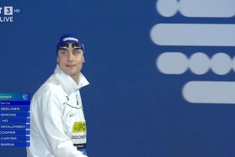 Ο Γκολομέεβ πέρασε στον τελικό των 50 μέτρων ελεύθερο (vid)