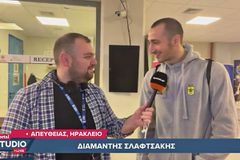 Ο Διαμαντής Σλαφτσάκης στο Sportal: «Είμαστε τυχεροί που έχουμε τον Τολιόπουλο»
