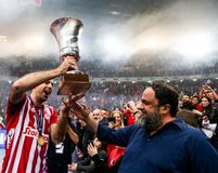 Οι πανηγυρισμοί των παικτών και του Μαρινάκη μετά την κατάκτηση του ευρωπαϊκού τίτλου (gallery)