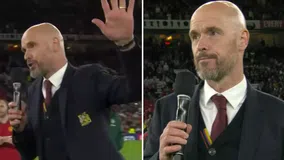 Ο Τεν Χαχ ευχαρίστησε στους οπαδούς της Μάντσεστερ Γιουνάιτεντ κι αυτοί τον αποδοκίμασαν (vid)