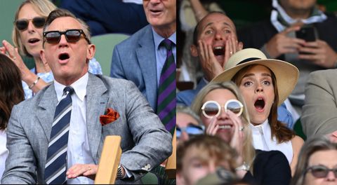 Οι celebrities... τα είδαν όλα στον τελικό του Wimbledon - Οι απίθανες αντιδράσεις τους