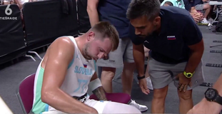 Ο Ντόντσιτς τραυματίστηκε και αποχώρησε από το παρκέ στο φιλικό της Σλοβενίας (vid)