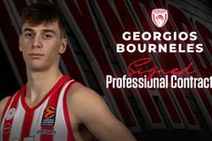 Oλυμπιακός: Ο Γιώργος Μπουρνελές υπέγραψε επαγγελματικό συμβόλαιο για τέσσερα χρόνια