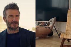 Ο Ντέιβιντ Μπέκαμ ημίγυμνος μαστορεύει την τηλεόραση και προκαλεί εγκεφαλικά στο γυναικείο πληθυσμό (pic)