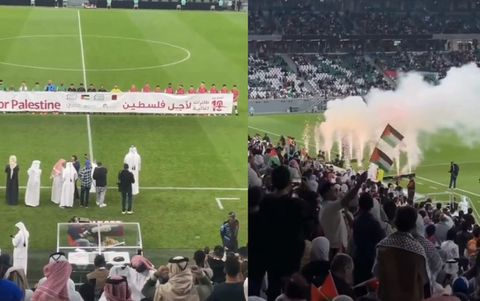 Οι οπαδοί στο Κατάρ γίνονται ένα και μαζεύουν χρήματα για την Παλαιστίνη
