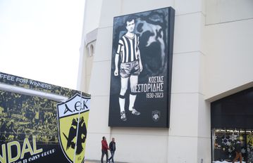 Η μορφή του Κώστα Νεστορίδη στα τείχη της «OPAP Arena»