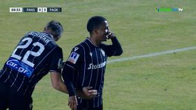 Ο Μάρκος Αντόνιο με σουτ εκτός περιοχής έκανε το 3-0 για τον ΠΑΟΚ