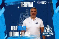 Με τον Σιγάλα στη Stoiximan GBL ο Ηρακλής - Ανανέωσε το συμβόλαιό του